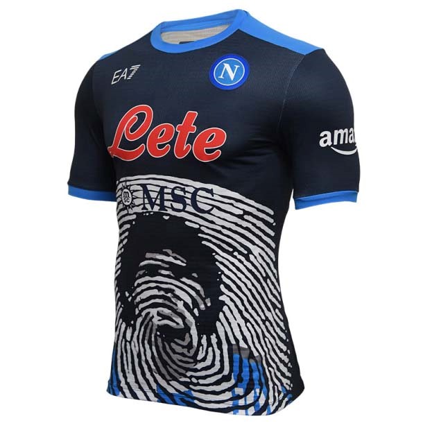 Camiseta Napoli Edición Oscuro Maradona 2021-2022 Oscuro Azul